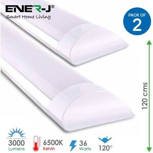 ENER-J - 36W LED Tube Batten - 1.2m - 3000lm - 6500K ENER-J - 36W LED Tube Batten - 1.2m - 3000lm - 6500K