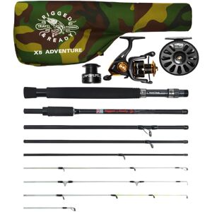 Rigged & Ready Travel Fishing X5 Combo - 4 Tips & Reels Rigged & Ready Travel Fishing X5 Combo - 4 Tips & Reels