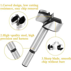 Seenlin 2er Pack Holzbohrer - 40mm Forstner Bohrer - Stahllochsaege - Scharnier Schneide Seenlin 2er Pack Holzbohrer - 40mm Forstner Bohrer - Stahllochsaege - Scharnier Schneide
