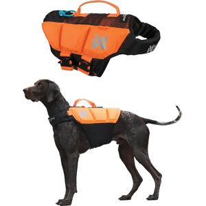 Non-Stop Dogwear Protector Redningsvest - Orange & Sort - Hundens Redningsvest Non-Stop Dogwear Protector Redningsvest - Orange & Sort - Hundens Redningsvest