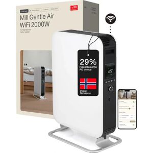 Mill Oil2000WIFI3 - Olie Radiator WiFi - 2000W - Slim Design - Wit Mill Oil2000WIFI3 - Olie Radiator WiFi - 2000W - Slim Design - Wit