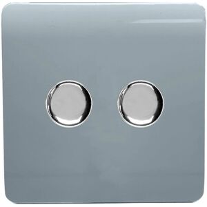 Trendi - Artistic Modern 2G 150W Dimmer - Cool Grey - Dimmer Trendi - Artistic Modern 2G 150W Dimmer - Cool Grey - Dimmer