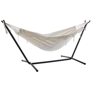Vivere - UHSDO8-00 - Beige - Katoen - Hangmat met standaard Vivere - UHSDO8-00 - Beige - Katoen - Hangmat met standaard
