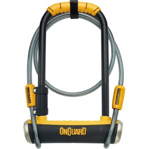 OnGuard Pitbull DT Lucchetto a U - Nero / Giallo - Lucchetto bici OnGuard Pitbull DT Lucchetto a U - Nero / Giallo - Lucchetto bici