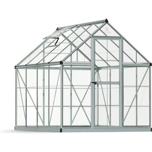 Palram Canopia 6x8 Silver Greenhouse - Vents, Durable Panels, 5Yr Warranty Palram Canopia 6x8 Silver Greenhouse - Vents, Durable Panels, 5Yr Warranty