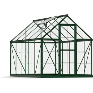 Palram Canopia Harmony Walk In Greenhouse - 6x10 ft, Green Palram Canopia Harmony Walk In Greenhouse - 6x10 ft, Green