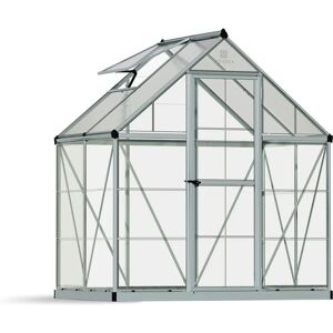 Palram Canopia Hybrid Silver Greenhouse - 6x4 ft, UV-Protected, Maintenance-Free Palram Canopia Hybrid Silver Greenhouse - 6x4 ft, UV-Protected, Maintenance-Free