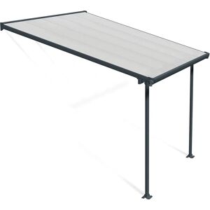 Palram - Canopia Feria Patio Cover Grey with Clear Panels - Patio Cover Palram - Canopia Feria Patio Cover Grey with Clear Panels - Patio Cover