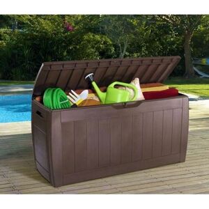 Keter Hollywood Storage Box - Brown Plastic Storage Chest - Storage Box Keter Hollywood Storage Box - Brown Plastic Storage Chest - Storage Box