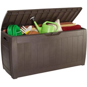 Keter Hollywood Storage Box - Brown Plastic Storage Chest - Storage Box Keter Hollywood Storage Box - Brown Plastic Storage Chest - Storage Box