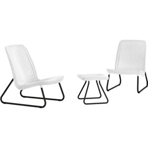 Keter Rio Patio Set 17197637 - blanco Keter Rio Patio Set 17197637 - blanco