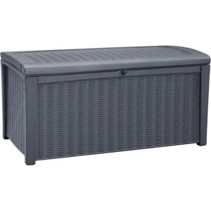 Boîte de rangement Keter Borneo - Résistante aux intempéries, 416L, Gris - Publicité Boîte de rangement Keter Borneo - Résistante aux intempéries, 416L, Gris - Publicité