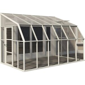 Palram Canopia Rion White Sun Room - 8x12 ft Greenhouse Palram Canopia Rion White Sun Room - 8x12 ft Greenhouse