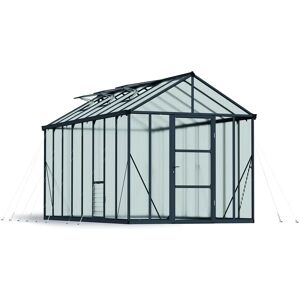 Canopia by Palram 8x16 Grey Greenhouse - Polycarbonate, Traditional, Large Canopia by Palram 8x16 Grey Greenhouse - Polycarbonate, Traditional, Large