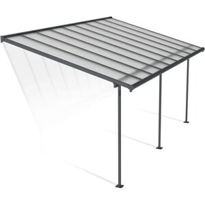 Palram-Canopia Sierra Terrassenüberdachung Grau - 3x5.46m UV-beständige Polycarbonatplatten Palram-Canopia Sierra Terrassenüberdachung Grau - 3x5.46m UV-beständige Polycarbonatplatten