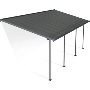 Palram-Canopia Sierra Grey Patio Cover - 3x7.3m - Weatherproof Palram-Canopia Sierra Grey Patio Cover - 3x7.3m - Weatherproof