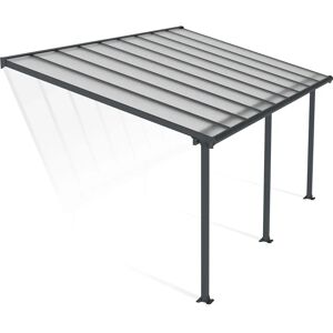 Canopia by Palram Olympia Grey Patio Cover 3x5.46m - Weatherproof Shelter Canopia by Palram Olympia Grey Patio Cover 3x5.46m - Weatherproof Shelter