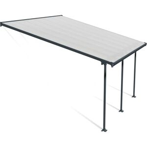 Canopia Feria Aluminium Terrace Cover - 4x4m, Grey, Polycarbonate Canopia Feria Aluminium Terrace Cover - 4x4m, Grey, Polycarbonate