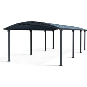 Palram-Canopia Arcadia 8500 Grey Metal Carport - Weatherproof Shelter for 2 Cars Palram-Canopia Arcadia 8500 Grey Metal Carport - Weatherproof Shelter for 2 Cars