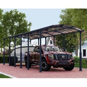 Palram-Canopia Arcadia Alpine 12700 Carport - Grey, Adjustable Height, UV-Protected Palram-Canopia Arcadia Alpine 12700 Carport - Grey, Adjustable Height, UV-Protected