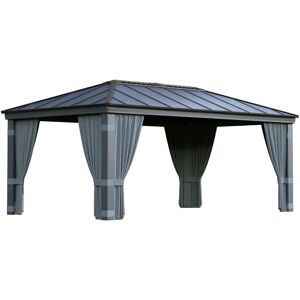 Palram Canopia Garden Gazebo Curtains Set - Gray Palram Canopia Garden Gazebo Curtains Set - Gray