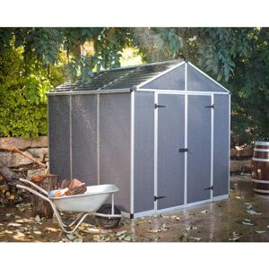 Palram-Canopia Rubicon Dark Grey Garden Shed Palram-Canopia Rubicon Dark Grey Garden Shed