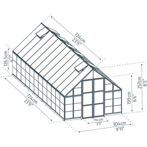 Sølvhagehus Palram-Canopia Balance - Greenhouse Sølvhagehus Palram-Canopia Balance - Greenhouse