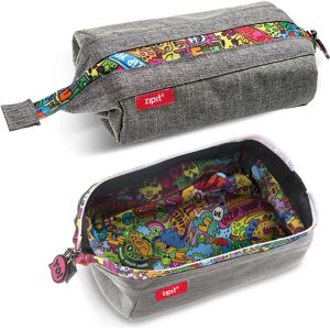 ZIPIT Lenny Gray Pencil Case - Stationery ZIPIT Lenny Gray Pencil Case - Stationery