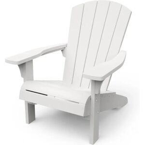 Keter Troy White Outdoor Lawn Patio Curveback Chair Keter Troy White Outdoor Lawn Patio Curveback Chair