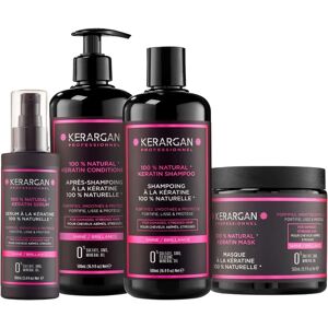 Kerargan - Keratin Hårvårdssätt - Shampoo, Balsam, Mask & Serum - 1600ml Kerargan - Keratin Hårvårdssätt - Shampoo, Balsam, Mask & Serum - 1600ml