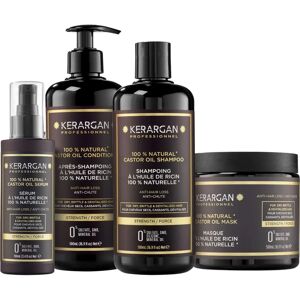 Kerargan - Ensemble Shampoo, Après-Shampooing, Masque et Sérum à l’Huile de Ricin - 3x500ml + 100ml Or 1600 ml - Publicité Kerargan - Ensemble Shampoo, Après-Shampooing, Masque et Sérum à l’Huile de Ricin - 3x500ml + 100ml Or 1600 ml - Publicité
