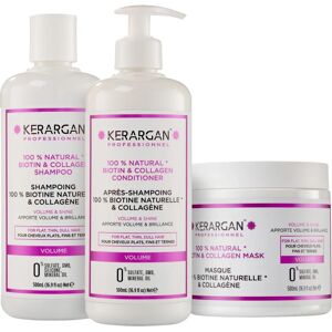 Kerargan – Shampoo, Spülung und Maske mit Biotin und Kollagen – für geschädigtes Haar – frei von Sulfaten, Parabenen, Silikonen – 3 x 500 ml 1500 weiß Kerargan – Shampoo, Spülung und Maske mit Biotin und Kollagen – für geschädigtes Haar – frei von Sulfaten, Parabenen, Silikonen – 3 x 500 ml 1500 weiß
