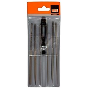 Bahco Needle File Set - 6 Pieces, 160mm, Plastic Pouch - Precision Hand Files Bahco Needle File Set - 6 Pieces, 160mm, Plastic Pouch - Precision Hand Files