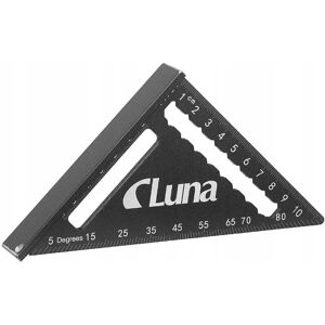 Luna Uniwersalny Kątownik Aluminiowy - 300mm - Pomiar 90°/45° Luna Uniwersalny Kątownik Aluminiowy - 300mm - Pomiar 90°/45°