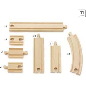 Brio - Wooden Railway Expansion Pack - 11 Pieces - Toy Train Set Brio - Wooden Railway Expansion Pack - 11 Pieces - Toy Train Set