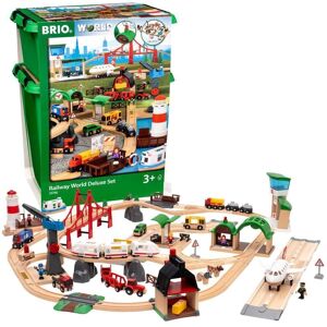 BRIO Railway World Deluxe Set - 103 Pieces - Suitable for 3+ - Wooden Train Set BRIO Railway World Deluxe Set - 103 Pieces - Suitable for 3+ - Wooden Train Set