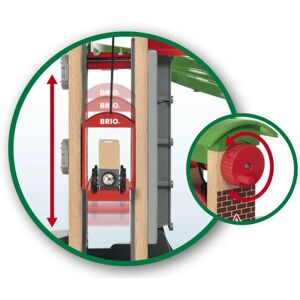 Set de almacén grande de Brio con ascensor - Vehículo de juego y vía Set de almacén grande de Brio con ascensor - Vehículo de juego y vía