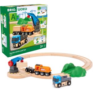Brio World starter set freight train with crane A (36028) Brio World starter set freight train with crane A (36028)