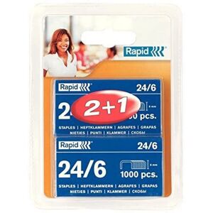Agrafes Rapid 2/6mm 3x1000 - Agrafes Agrafes Rapid 2/6mm 3x1000 - Agrafes