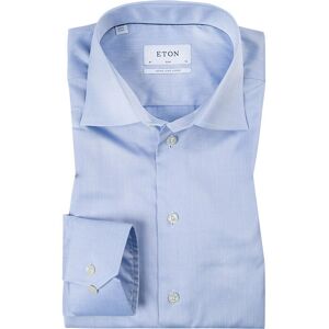 Eton Hellblau Slim Fit Bio-Baumwolle Twill Hemd - Hemd Eton Hellblau Slim Fit Bio-Baumwolle Twill Hemd - Hemd