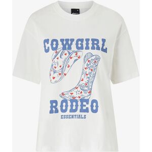 Gina Tricot - Oversized Print Tee - Hvit - T-Skjorte Gina Tricot - Oversized Print Tee - Hvit - T-Skjorte