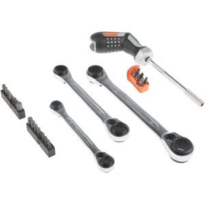 Bahco Pistol Grip Ratchet & Wrench Set - Ratchet Wrench & Screwdriver Set Bahco Pistol Grip Ratchet & Wrench Set - Ratchet Wrench & Screwdriver Set