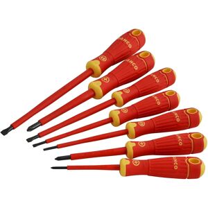 Bahco BAHCOFIT Insulated Screwdriver Set of 7 - Screwdriver Set Bahco BAHCOFIT Insulated Screwdriver Set of 7 - Screwdriver Set