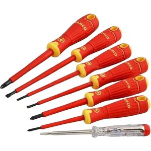 Bahco B220.027 Insulated Screwdriver Set - 7 Piece VDE Slotted/Phillips Bahco B220.027 Insulated Screwdriver Set - 7 Piece VDE Slotted/Phillips
