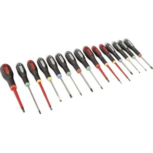 Bahco Ergonomic Screwdriver Set - 15 Pieces for Slotted, Phillips, Pozidriv, TORX - Multi-Color Bahco Ergonomic Screwdriver Set - 15 Pieces for Slotted, Phillips, Pozidriv, TORX - Multi-Color