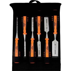 Bahco 424-P Bevel Edge Chisel Set - Durable, Multi-purpose, 6 Sizes Bahco 424-P Bevel Edge Chisel Set - Durable, Multi-purpose, 6 Sizes