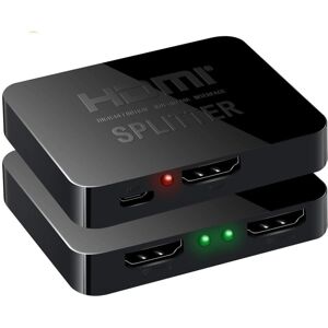 INF HDMI Splitter 2-porte - Understøtter 3D & 4K - Sort INF HDMI Splitter 2-porte - Understøtter 3D & 4K - Sort