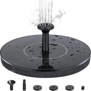 INF Fontaine d'eau solaire 13 cm Noire - Fontaine d'eau - Publicité INF Fontaine d'eau solaire 13 cm Noire - Fontaine d'eau - Publicité