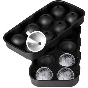 Moule à Glaçons INF - 8 Grandes Boules de Givre en Silicone - Noir - Publicité Moule à Glaçons INF - 8 Grandes Boules de Givre en Silicone - Noir - Publicité
