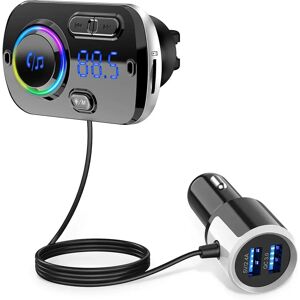 INF Langaton FM-lähetin autoon - 5.0 QC3 Musta INF Langaton FM-lähetin autoon - 5.0 QC3 Musta